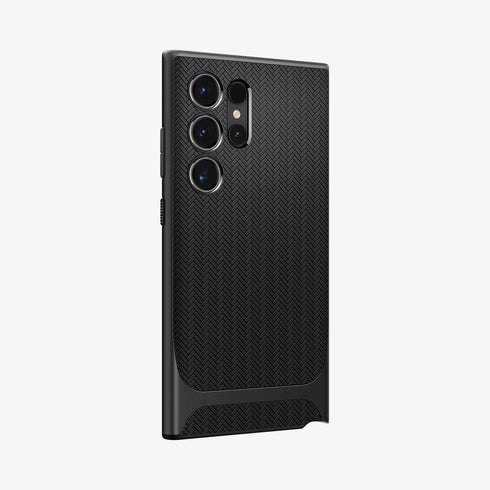 ACS07304 - Galaxy S24 Ultra Case Neo Hybrid in Black showing the back